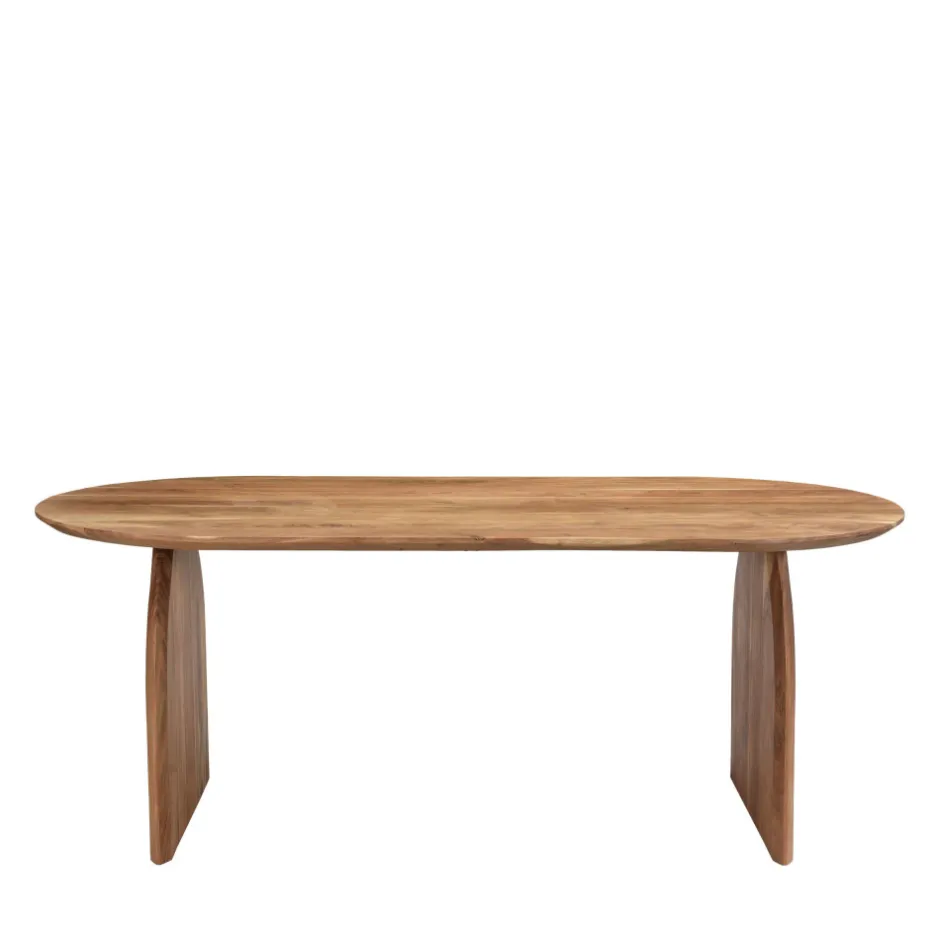 Drawer MALANG Table à manger 8 personnes en bois massif d'acacia