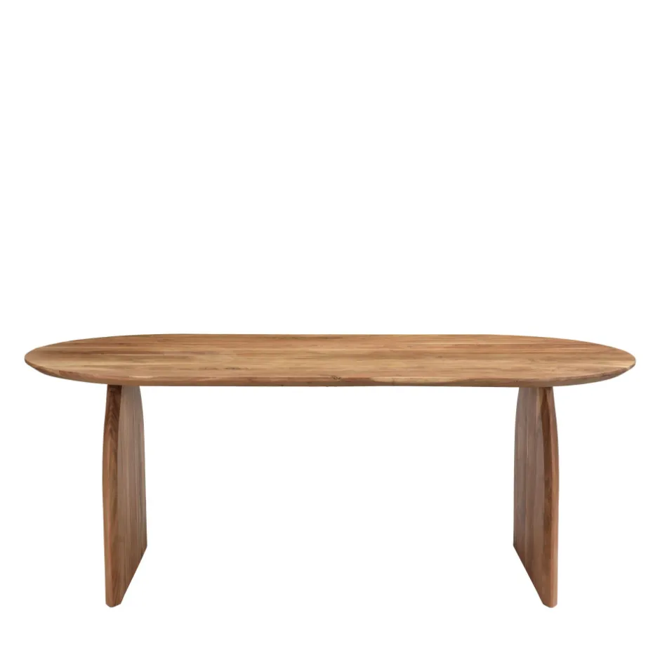 Drawer MALANG Table à manger 8 personnes en bois massif d'acacia