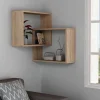 Sale Drawer MALI Étagère d'angle murale en bois L68cm