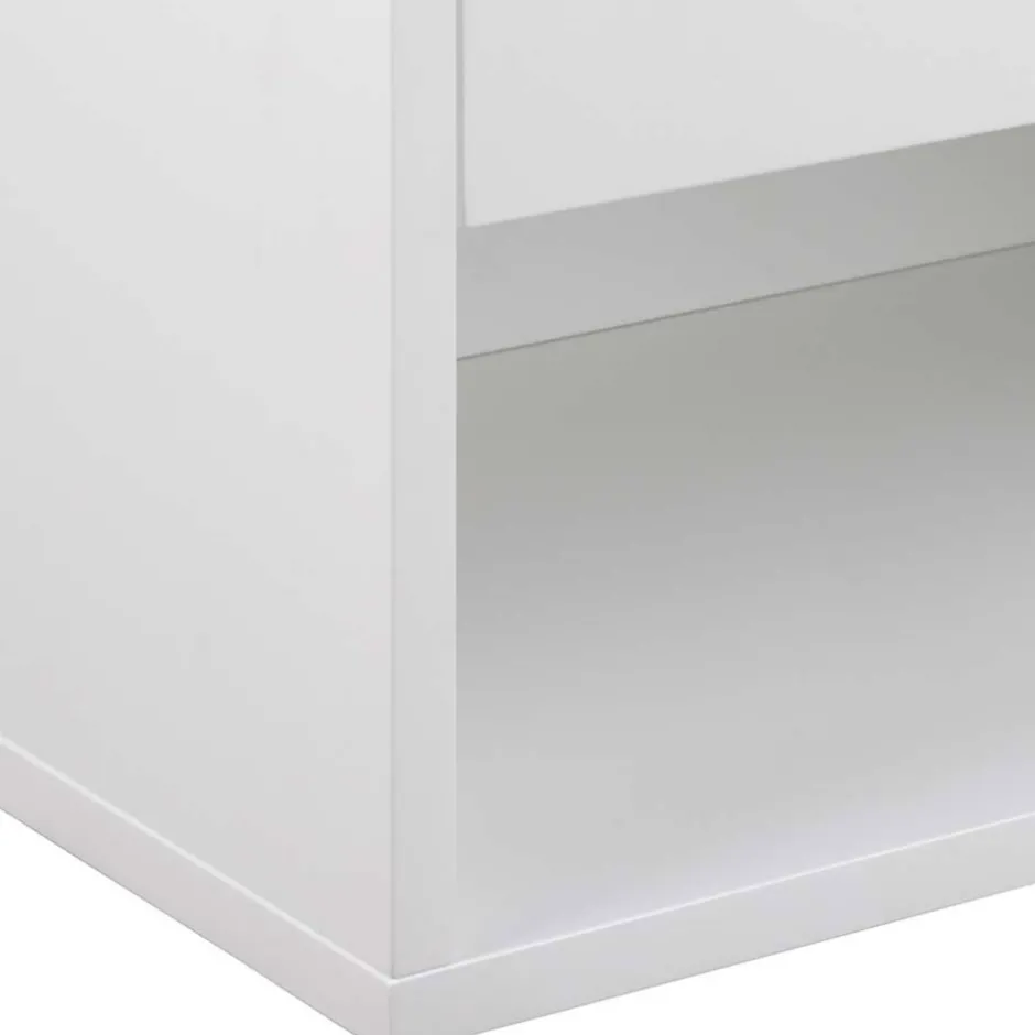Discount Drawer MANO Table de chevet murale 1 niche, 1 tiroir en bois