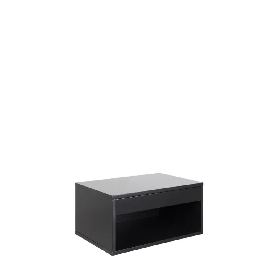 Discount Drawer MANO Table de chevet murale 1 niche, 1 tiroir en bois