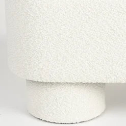 New No name MARCOS Banc arrondi en tissu bouclette L93cm