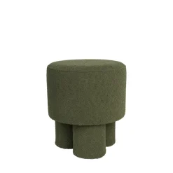 Outlet No name MARCOS Tabouret rond en tissu bouclette ø40cm