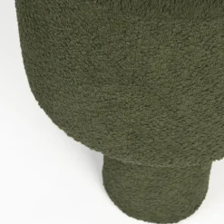 Outlet No name MARCOS Tabouret rond en tissu bouclette ø40cm