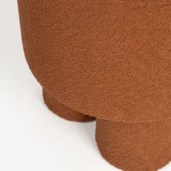 Outlet No name MARCOS Tabouret rond en tissu bouclette ø40cm