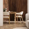 Drawer MARINA Lot de 2 fauteuils de table en tissu et bois