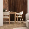 Sale Drawer MARINA Lot de 2 fauteuils de table en tissu bouclette et bois