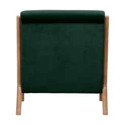 Sale Woood MARK Fauteuil en bois et velours