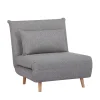 Online House Nordic MARLOW Fauteuil convertible en tissu et bois