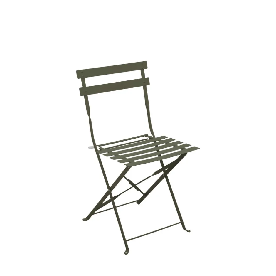 Outlet Drawer MARSEILLE Ensemble table de jardin pliante ronde bistrot et 2 chaises en métal
