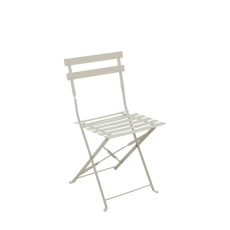 Outlet Drawer MARSEILLE Ensemble table de jardin pliante ronde bistrot et 2 chaises en métal