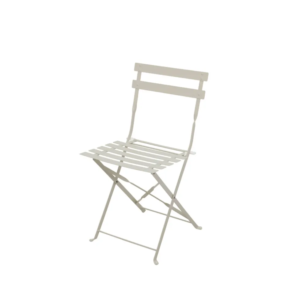 Outlet Drawer MARSEILLE Ensemble table de jardin pliante ronde bistrot et 2 chaises en métal