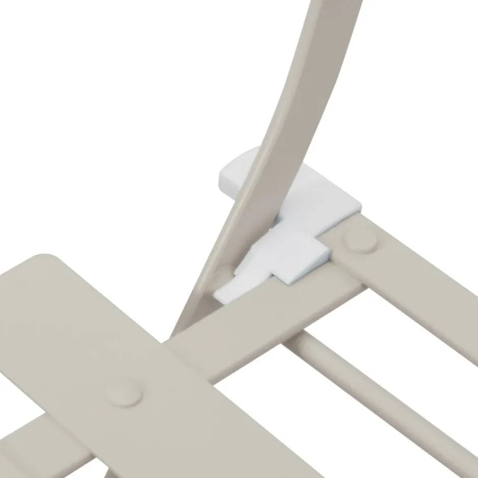 Outlet Drawer MARSEILLE Ensemble table de jardin pliante ronde bistrot et 2 chaises en métal