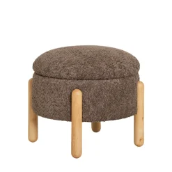Best House Nordic MEDAS Pouf rond en tissu ø45cm