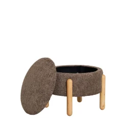 Best House Nordic MEDAS Pouf rond en tissu ø45cm