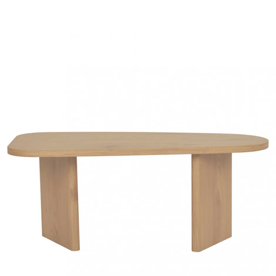 Online House Nordic MELO Table basse organique en bois 100x50cm