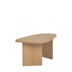 Online House Nordic MELO Table basse organique en bois 100x50cm