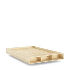 Clearance Karup Design MERGE Lit avec rangement en bois 140x200cm