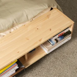 Clearance Karup Design MERGE Lit avec rangement en bois 140x200cm