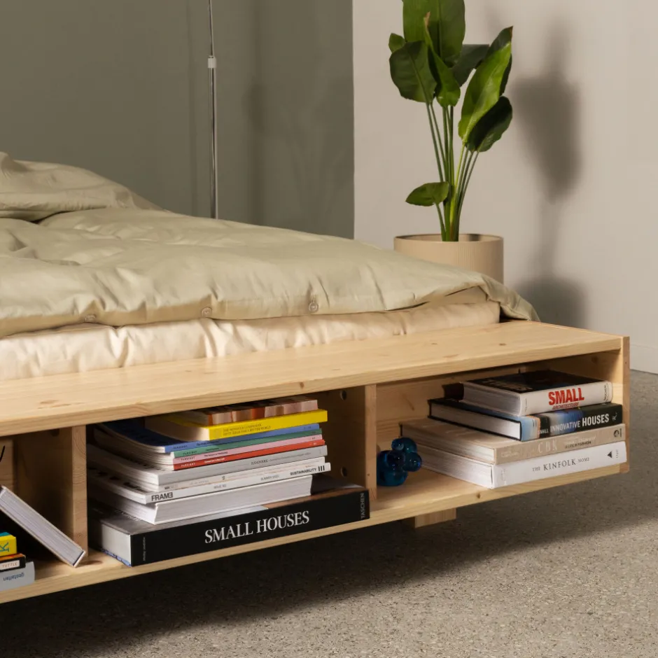 Hot Karup Design MERGE Lit avec rangement en bois 180x200cm