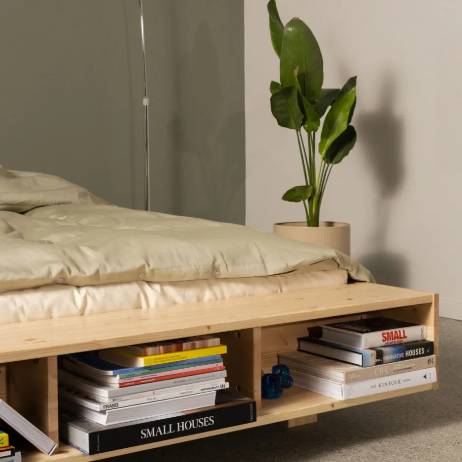 Hot Karup Design MERGE Lit avec rangement en bois 180x200cm