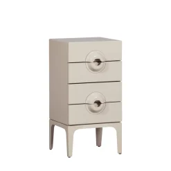 Best Woood MERGE Petit meuble de rangement 4 tiroirs en bois et métal H89cm