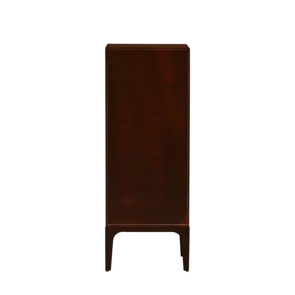 Discount Woood MERGE Petit meuble de rangement 6 tiroirs en bois et métal H120cm
