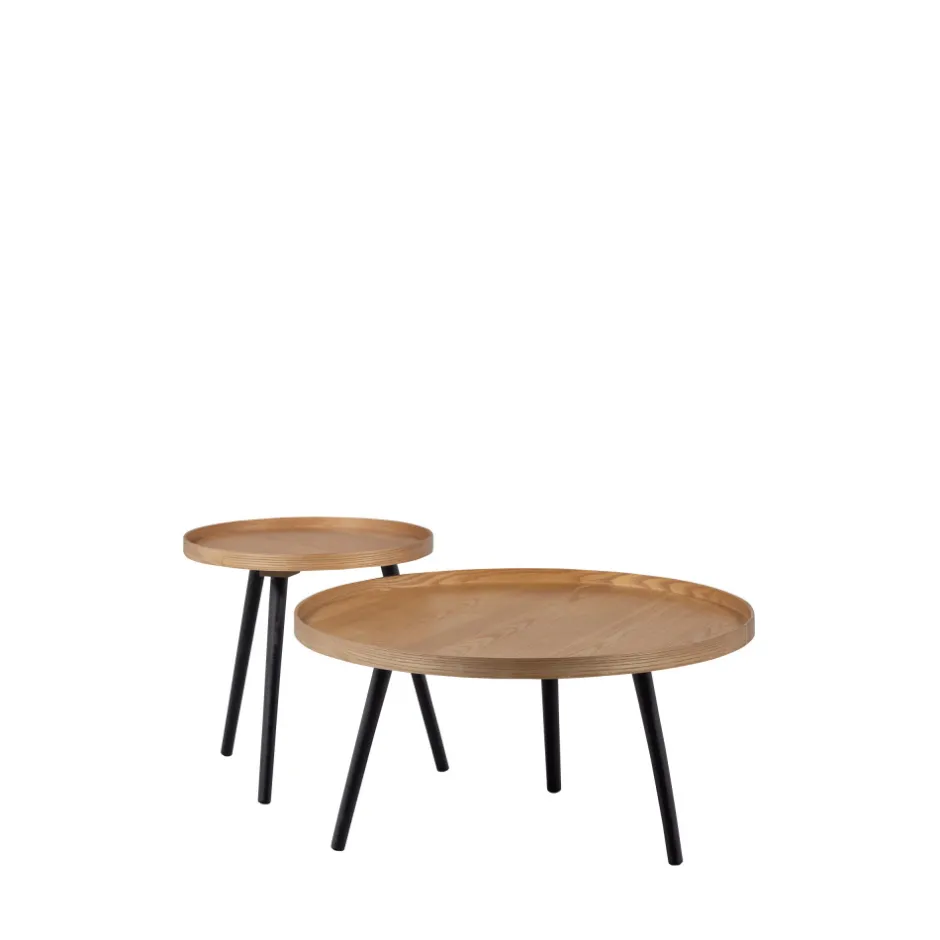 Hot Woood MESA Table d'appoint ronde en bois ø45cm