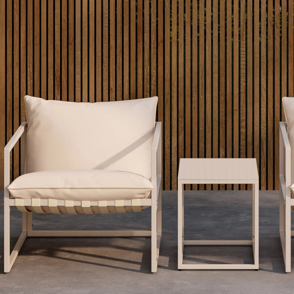 Clearance Venture Home MESSINA Salon de jardin 2 personnes en acier