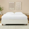Outlet No name MILLO Lit coffre en tissu bouclette 160x200cm