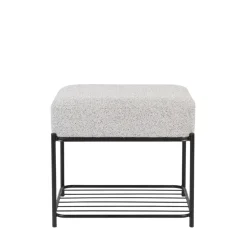 Sale No name MILOU Tabouret rectangulaire en tissu et métal