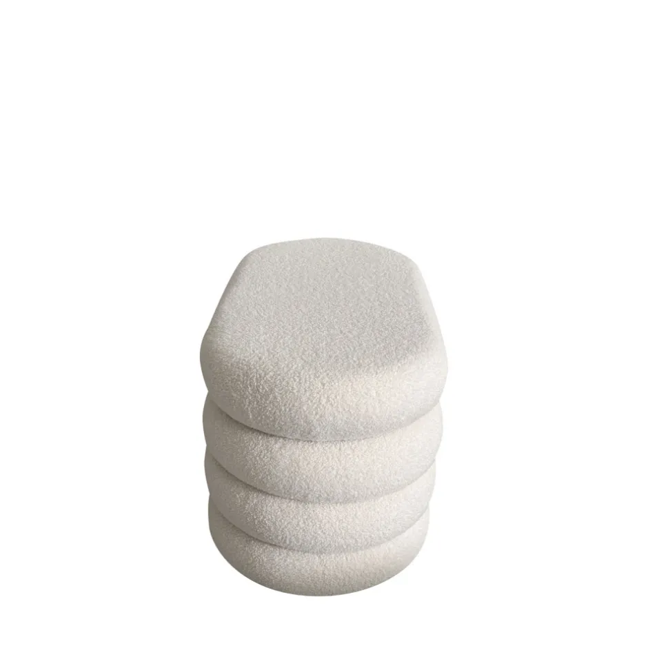 Sale Drawer MIRO Banc coffre en tissu bouclette L85cm