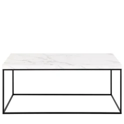 Online Drawer MIXO Table basse en effet marbre et métal 110x55cm