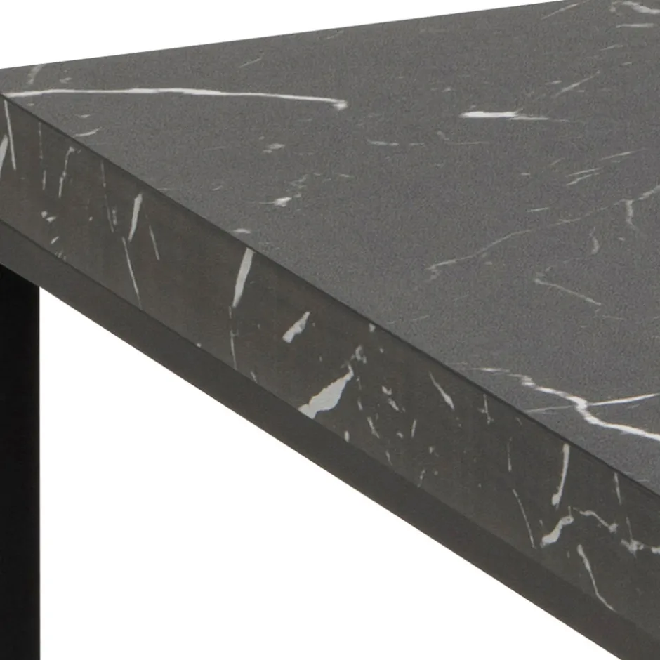 Online Drawer MIXO Table basse en effet marbre et métal 110x55cm