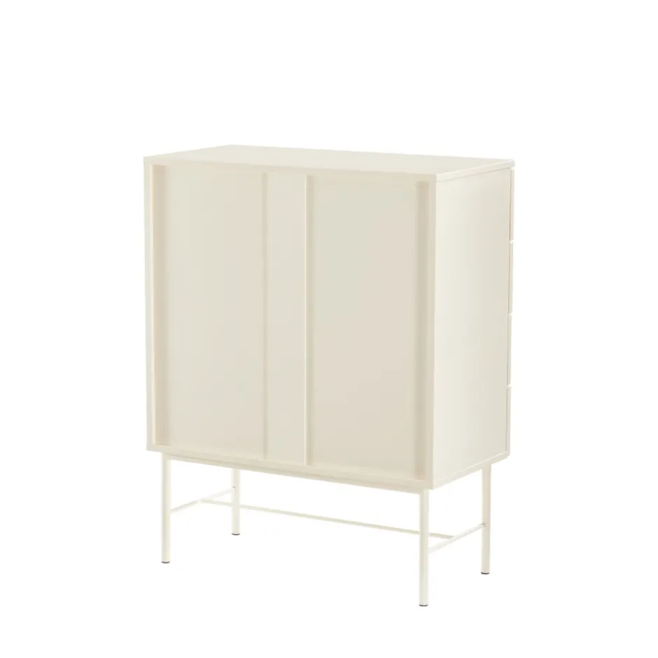 New Drawer MOLLY Commode 4 tiroirs en bois et métal L79cm