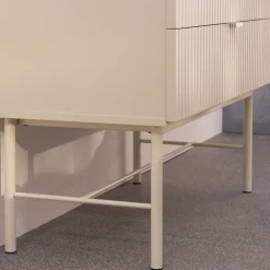 New Drawer MOLLY Commode 4 tiroirs en bois et métal L79cm