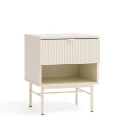 Sale Drawer MOLLY Table de chevet 1 tiroir, 1 niche en bois et métal