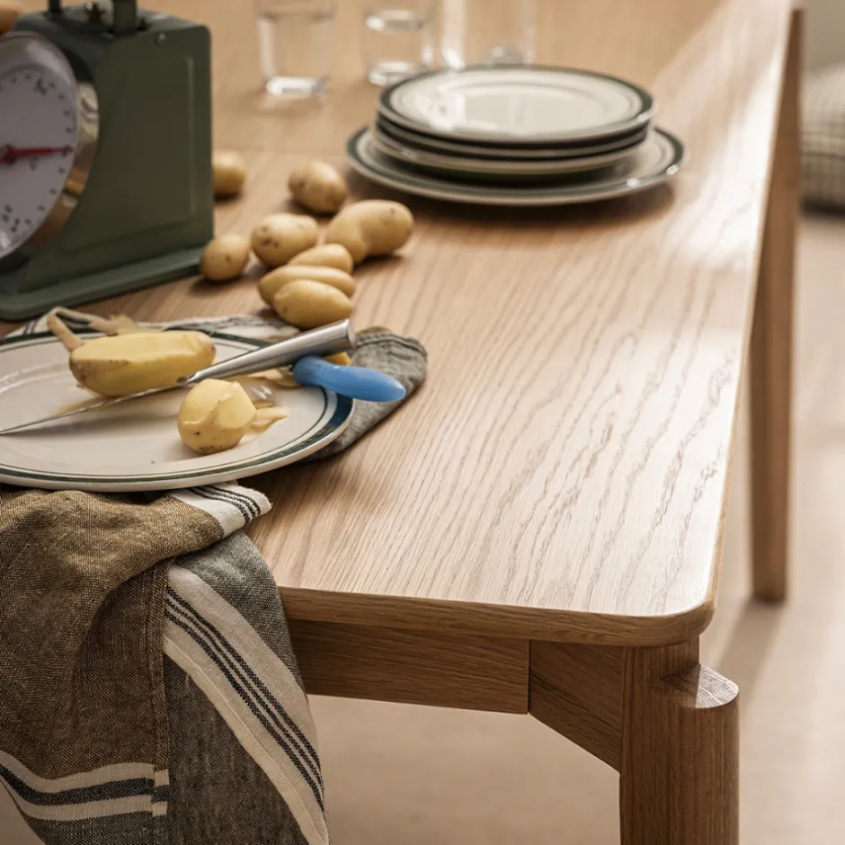 Discount Drawer MONA Table à manger extensible 6 à 10 personnes en bois 160-205x90cm