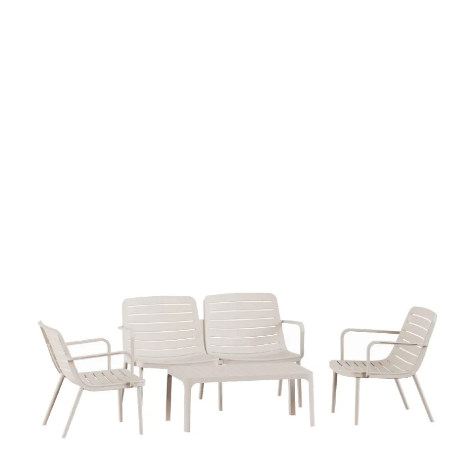 Discount Drawer MORO Salon de jardin 4 places en résine