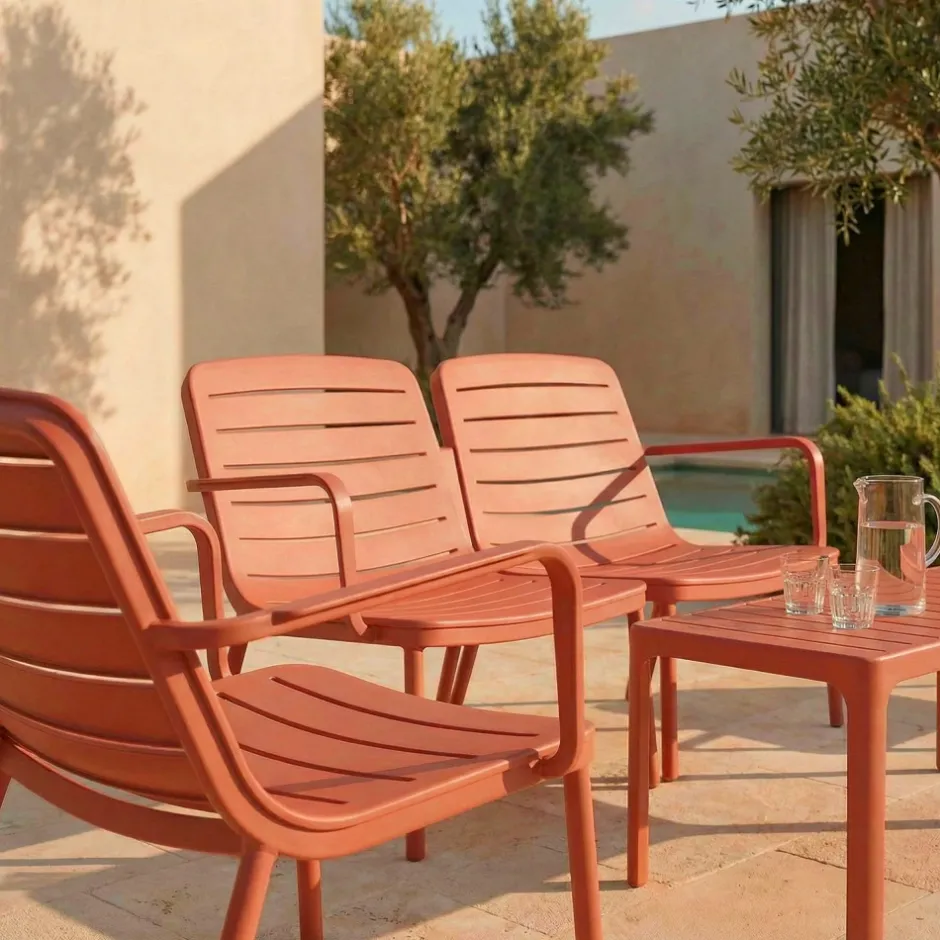 Discount Drawer MORO Salon de jardin 4 places en résine