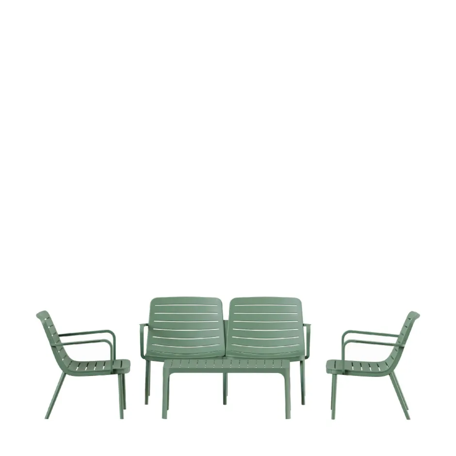Discount Drawer MORO Salon de jardin 4 places en résine