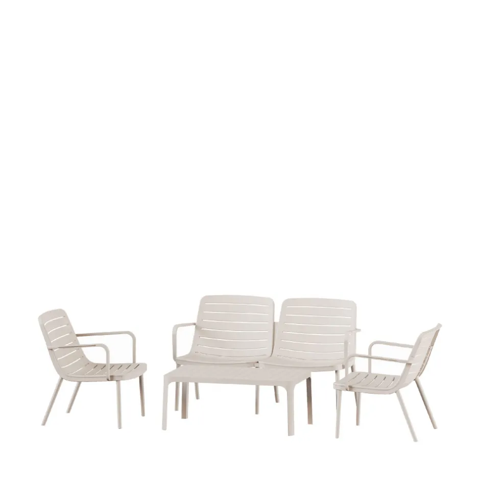 Discount Drawer MORO Salon de jardin 4 places en résine