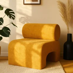 New Drawer MOUR Fauteuil en tissu doux