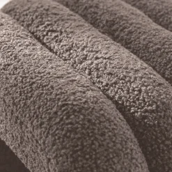 Discount Drawer MUI Lot de 2 tabourets rembourrés en tissu bouclette