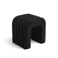 New Drawer MUI Tabouret rembourré en tissu bouclette