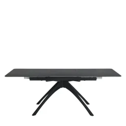 Online No name MYSTARA Table à manger extensible 6 à 8 personnes en céramique et métal 150-200x85cm