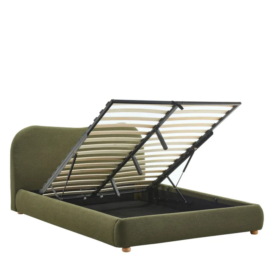 Hot Drawer NAPO Lit coffre en tissu 160x200cm