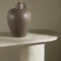 Clearance Venture Home NARVIK Console ovale effet marbre L130cm
