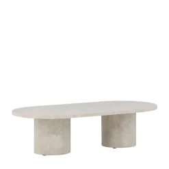 Clearance Venture Home NARVIK Table basse ovale effet marbre 120x60cm