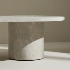 Clearance Venture Home NARVIK Table basse ovale effet marbre 120x60cm